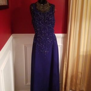 Midnight blue formal dress